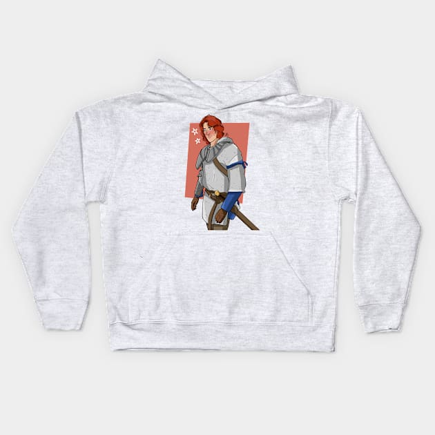 Knight Nicole Haught Kids Hoodie by badartndadjokes